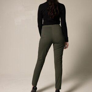 Olive Skinny Pants Womens Trousers